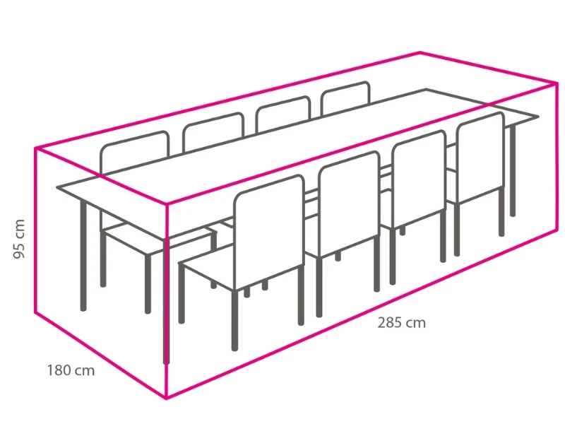 Schutzhülle Tischset XL II (285x180x95 cm)